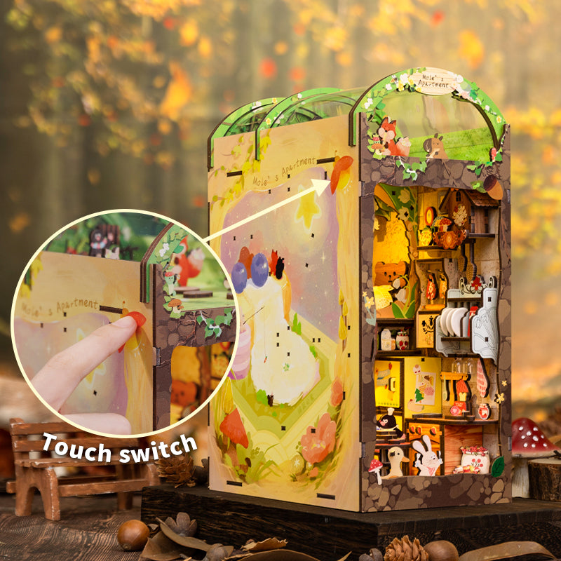 PUZZLESBEST DIY Book Nook Kit (Mole's Apartment)