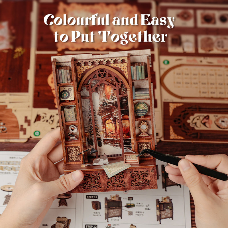 PUZZLESBEST DIY Book Nook Kit(Bookshop Memories)