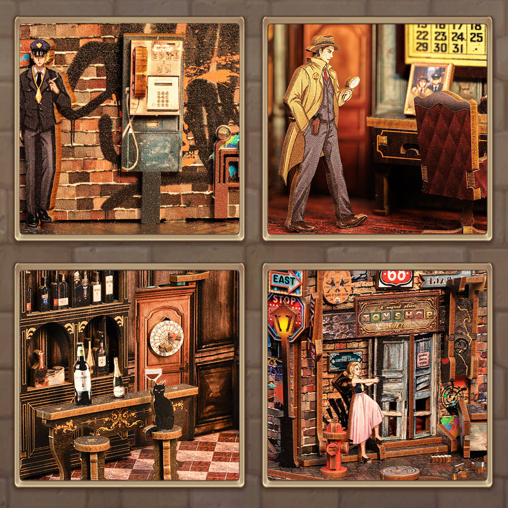 PUZZLESBEST DIY Bookends Kit (Farewell To The Night)