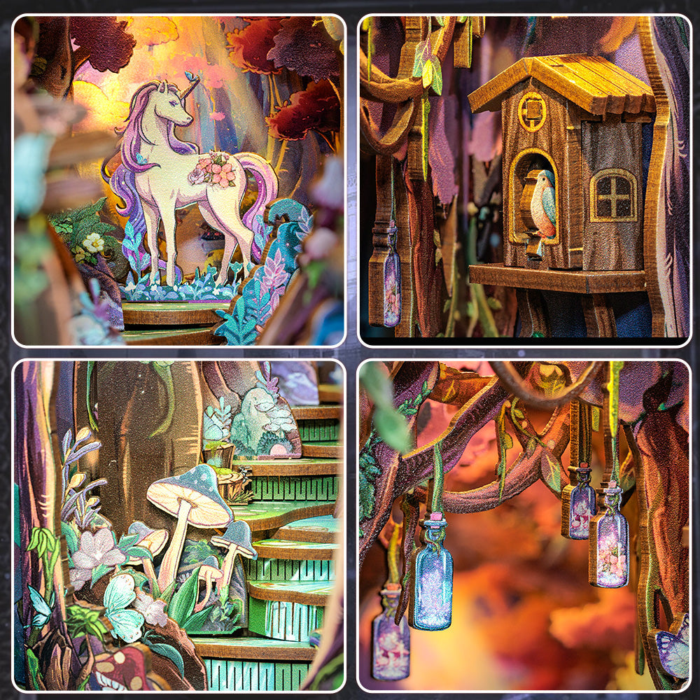 PUZZLESBEST DIY Book Nook Kit | The Grace of The Forest