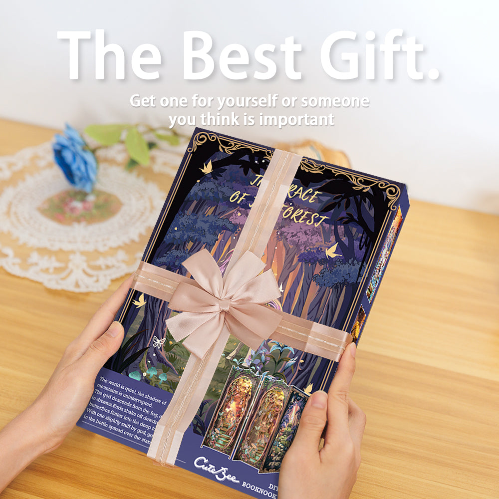 PUZZLESBEST DIY Book Nook Kit | The Grace of The Forest