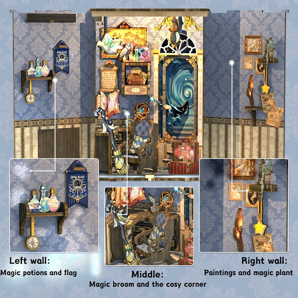 PUZZLESBEST DIY Book Nook Kit|Soul Travel Agency