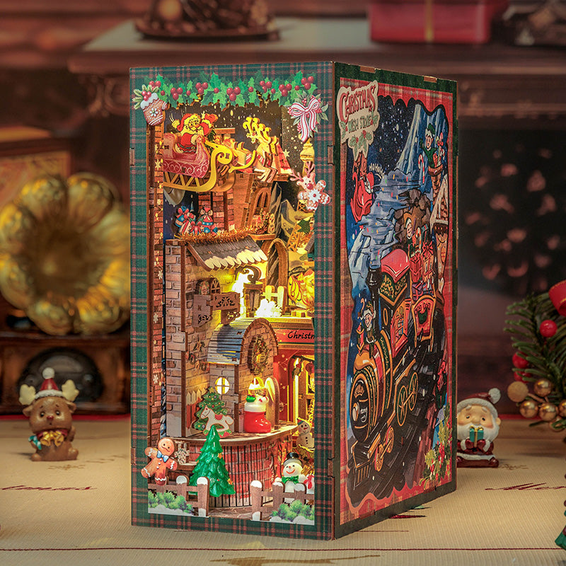 PUZZLESBEST DIY Book Nook Kit | Christmas Wish Store