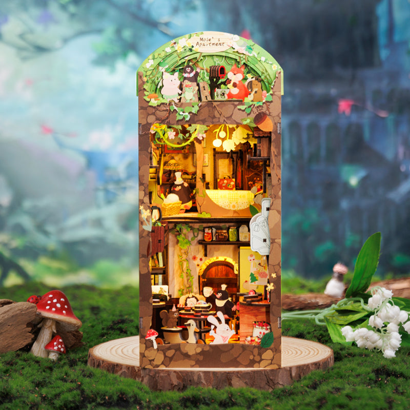 PUZZLESBEST DIY Book Nook Kit (Mole's Apartment)