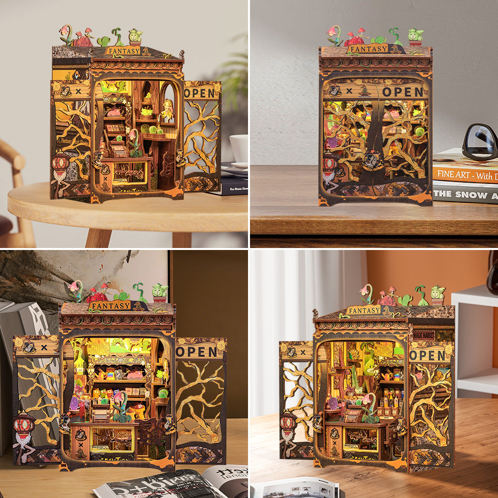 PUZZLESBEST DIY Book Nook Kit|Fantacy Plant Shop