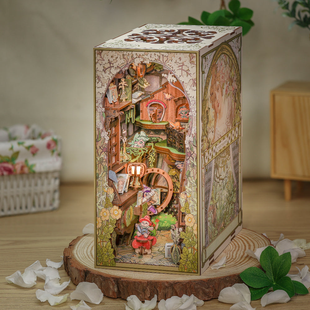 PUZZLESBEST DIY Book Nook Kit (Elves Paradise)
