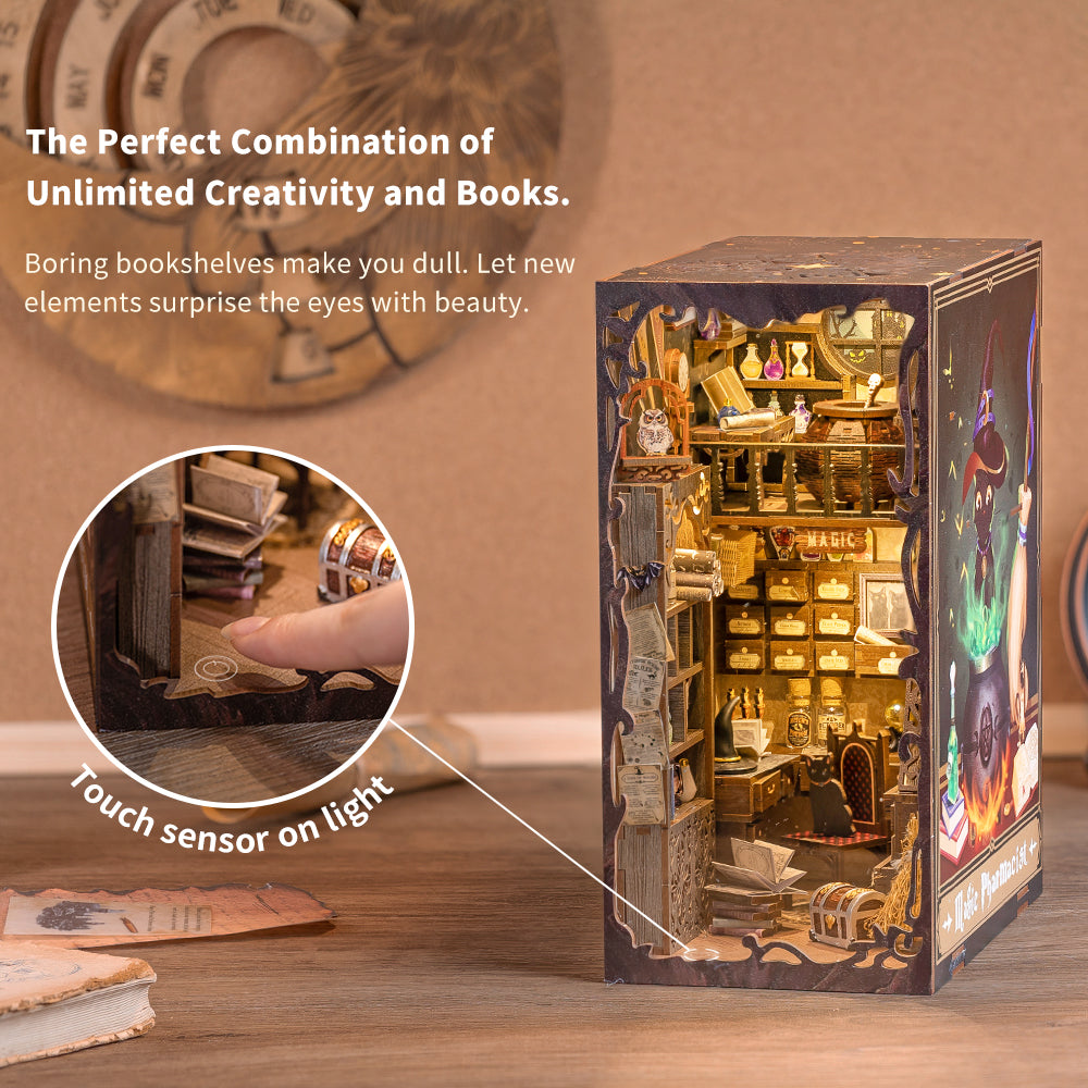 PUZZLESBEST DIY Book Nook Kit (Magic Pharmacist)