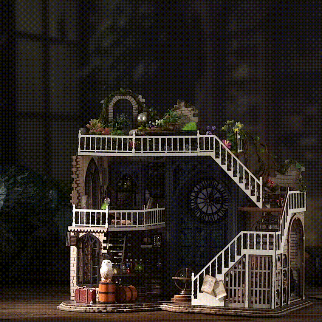 PUZZLESBEST 1: 24 DIY Dollhouse Kit(Magic Workshop)