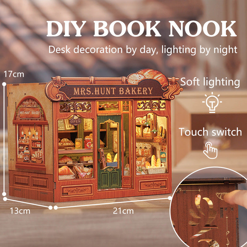PUZZLESBEST DIY Dollhouse Kit | Mrs. Hunt Bakery