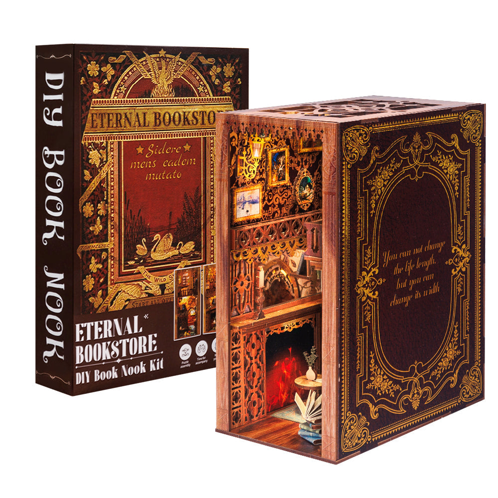 PUZZLESBEST DIY Book Nook Kit (Eternal Bookstore)