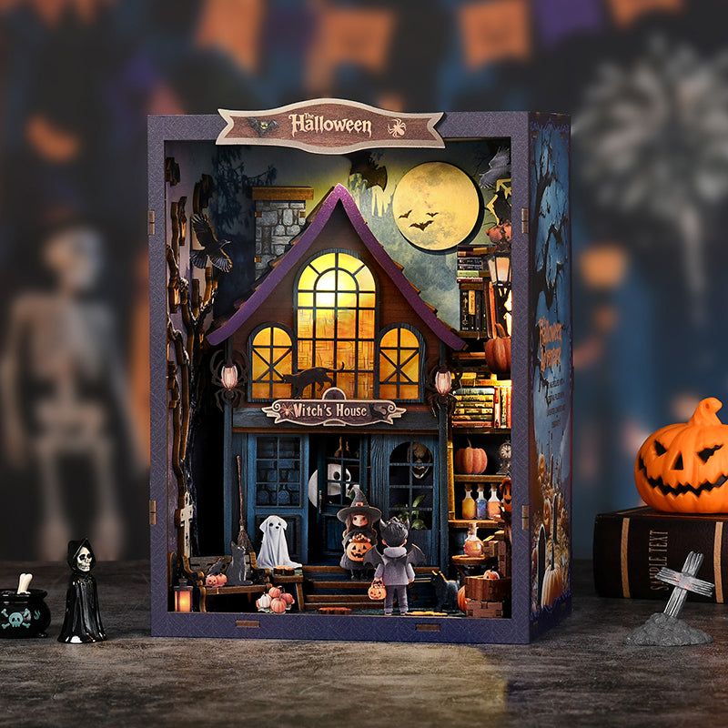 PUZZLESBEST DIY Book Nook | Halloween Witch’s House