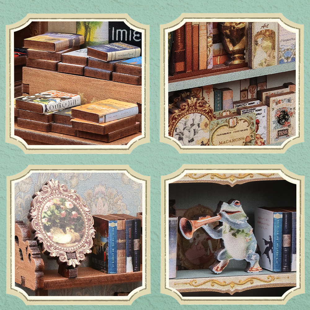 PUZZLESBEST DIY Book Nook Kit | Muse Bookstore