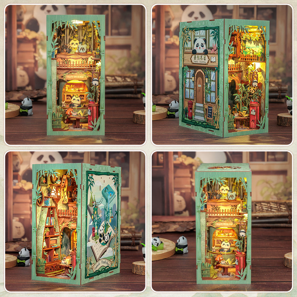 PUZZLESBEST DIY Book Nook Kit (Panda Bookshop)