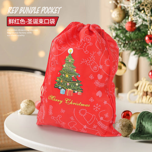 Christmas Drawstring Gift Bags