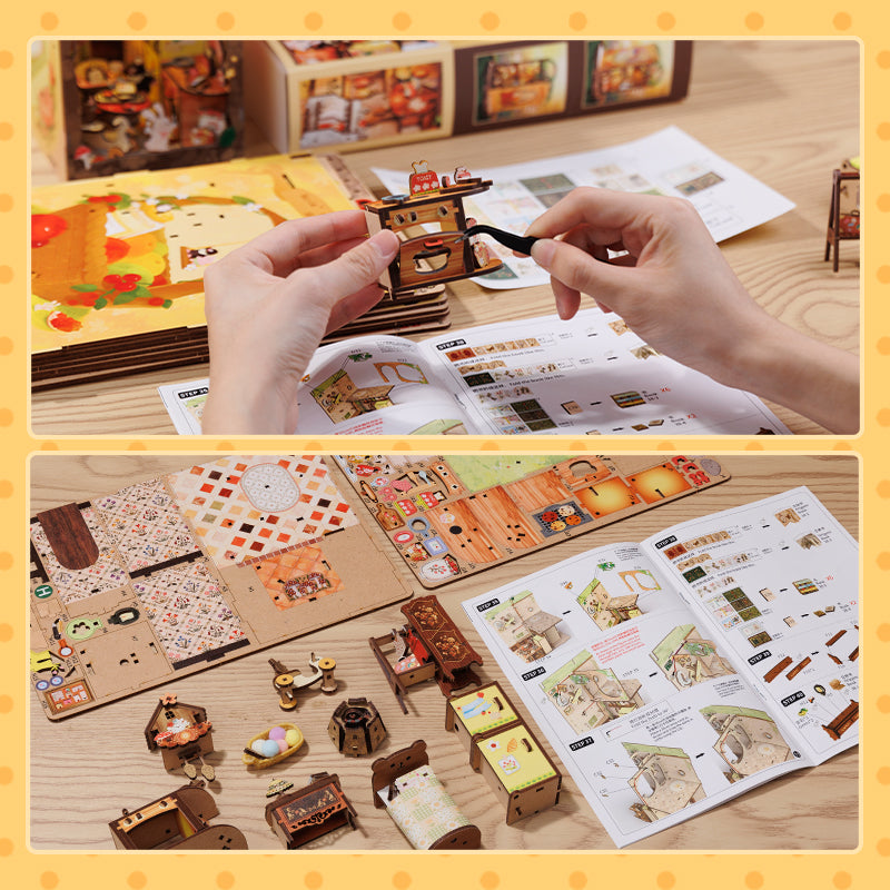 PUZZLESBEST DIY Book Nook Kit (Mole's Apartment)