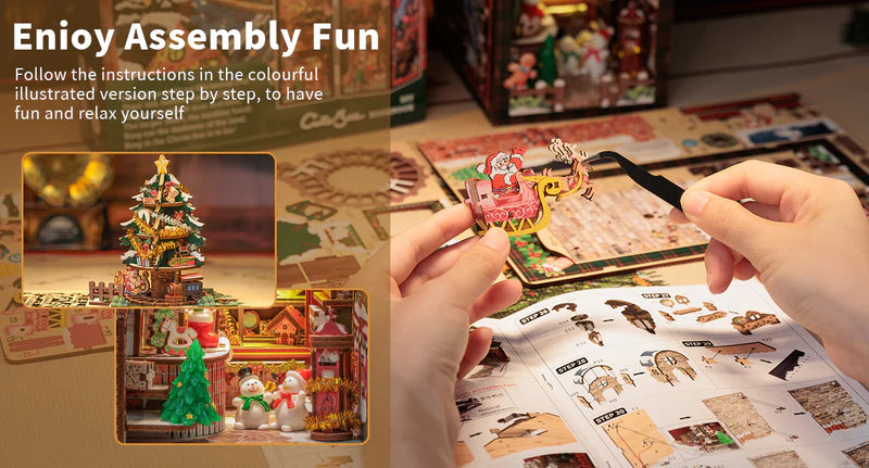 Premium wood and qualityStep-by-step diagrams and instructionsAn beautiful decoration and collection