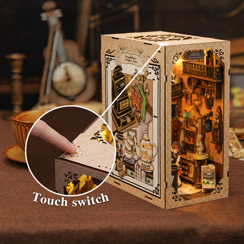 PUZZLESBEST DIY Book Nook Kit（Grandfather's Antique Store）