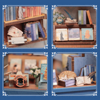 PUZZLESBEST DIY Book Nook Kit | Literature Bookstore