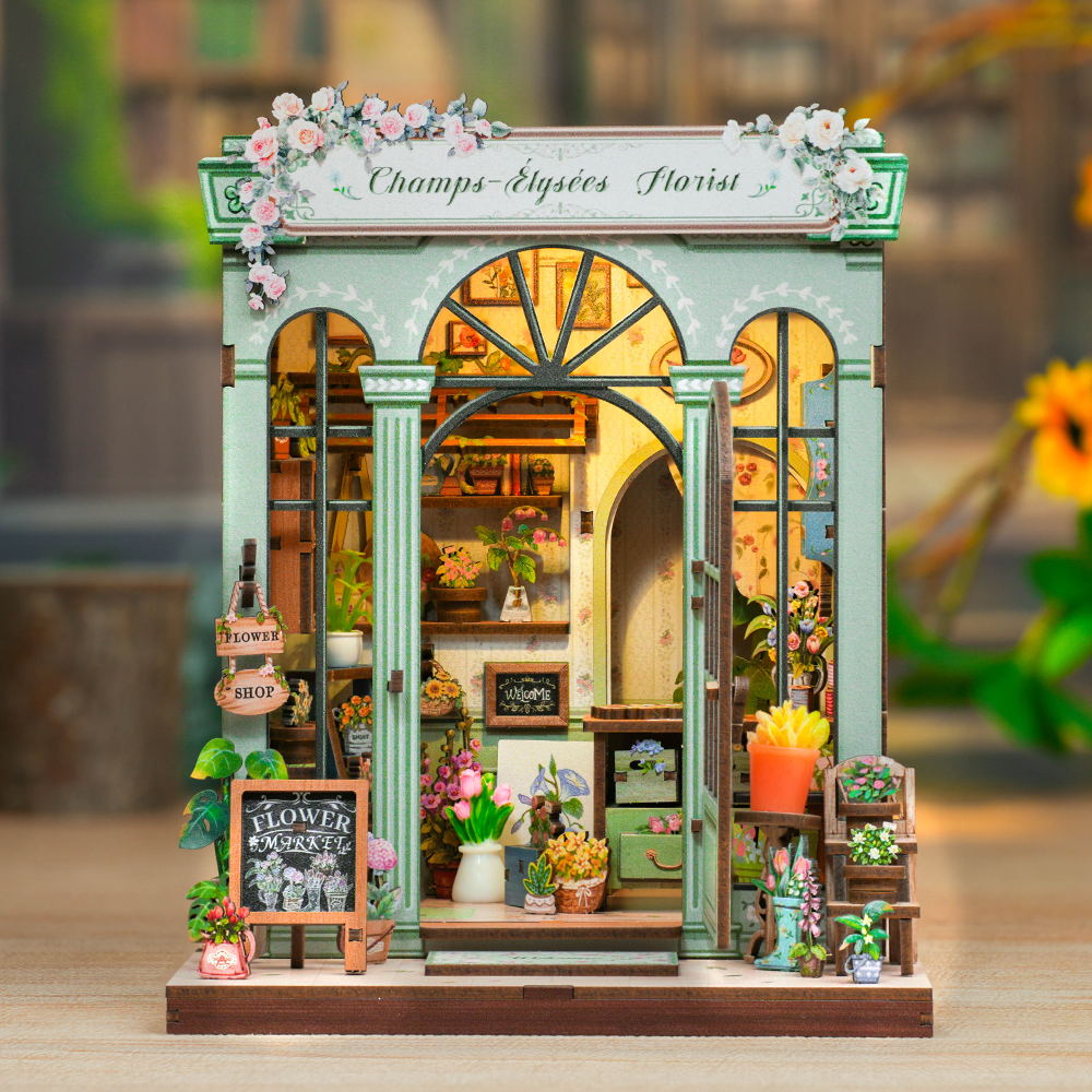 PUZZLESBEST DIY Book Nook Kit | Champs-Élysées  Florist
