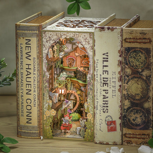 PUZZLESBEST DIY Book Nook Kit (Elves Paradise)