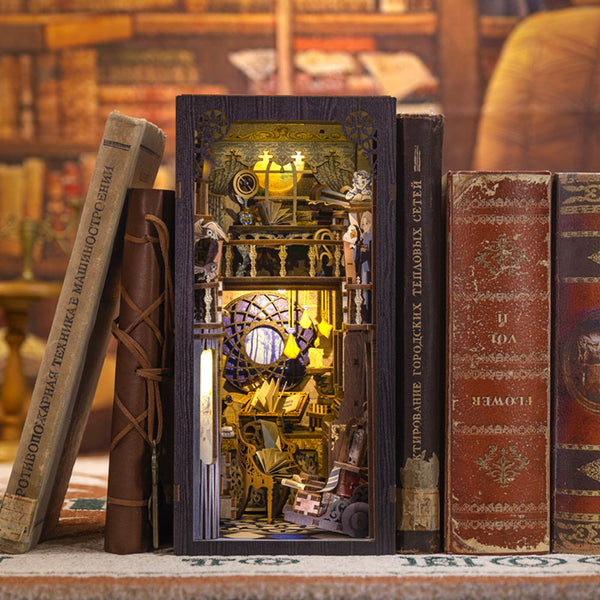 PUZZLESBEST DIY Book Nook Kit（Nebula Common Room）