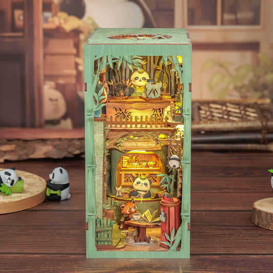 PUZZLESBEST DIY Book Nook Kit (Panda Bookshop)