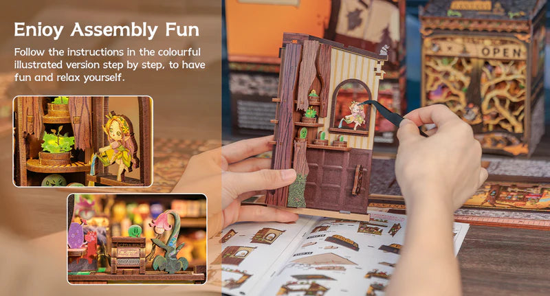 Premium wood and qualityStep-by-step diagrams and instructionsAn beautiful decoration and collection