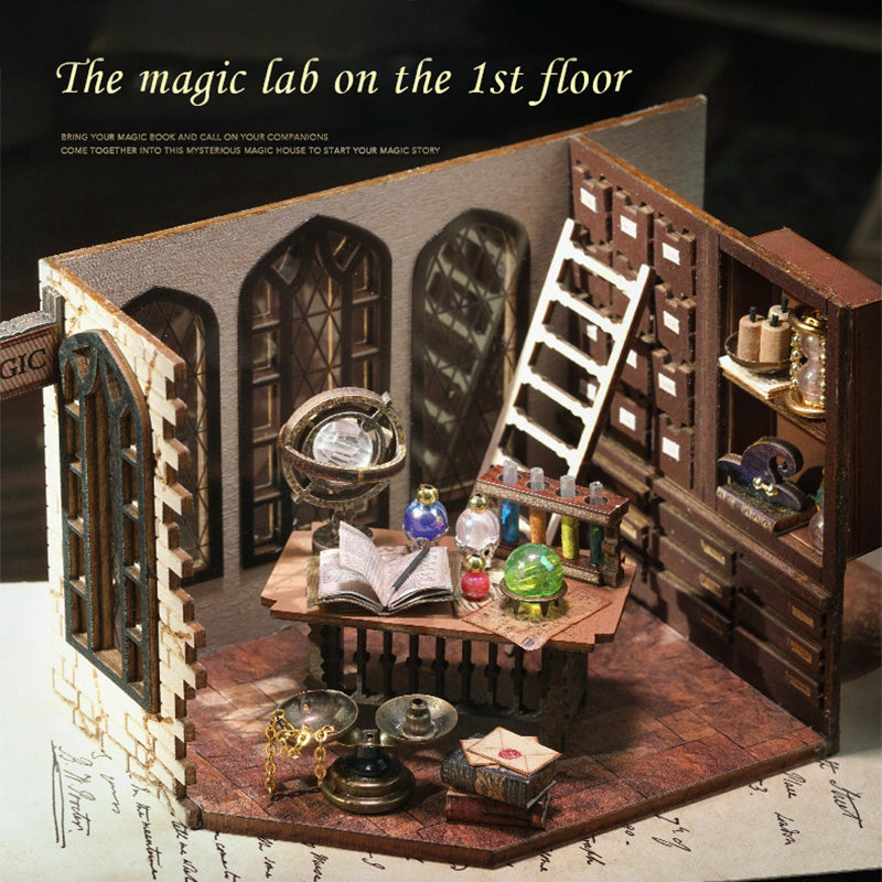 PUZZLESBEST 1: 24 DIY Dollhouse Kit(Magic Workshop)