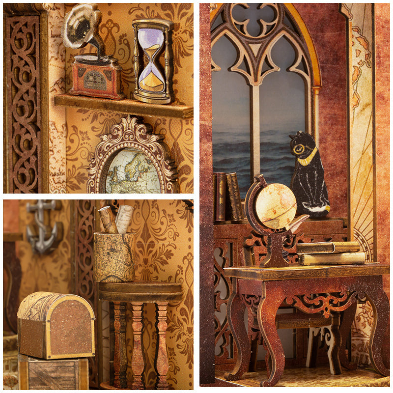 PUZZLESBEST DIY Book Nook Kit (Sailing Memory)