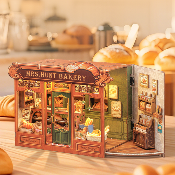 PUZZLESBEST DIY Dollhouse Kit | Mrs. Hunt Bakery