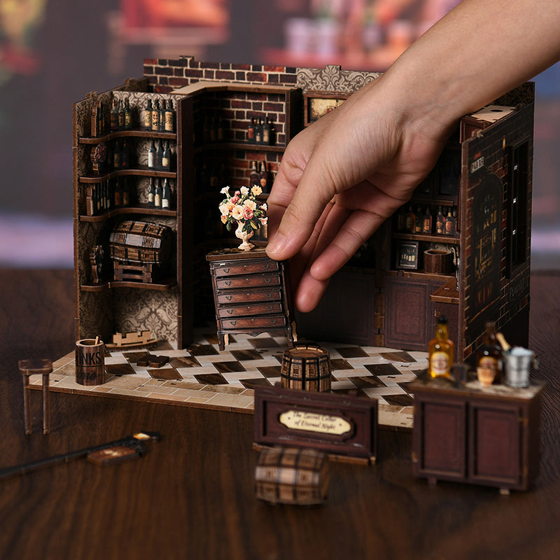 PUZZLESBEST DIY Miniature House | Corner Tavern