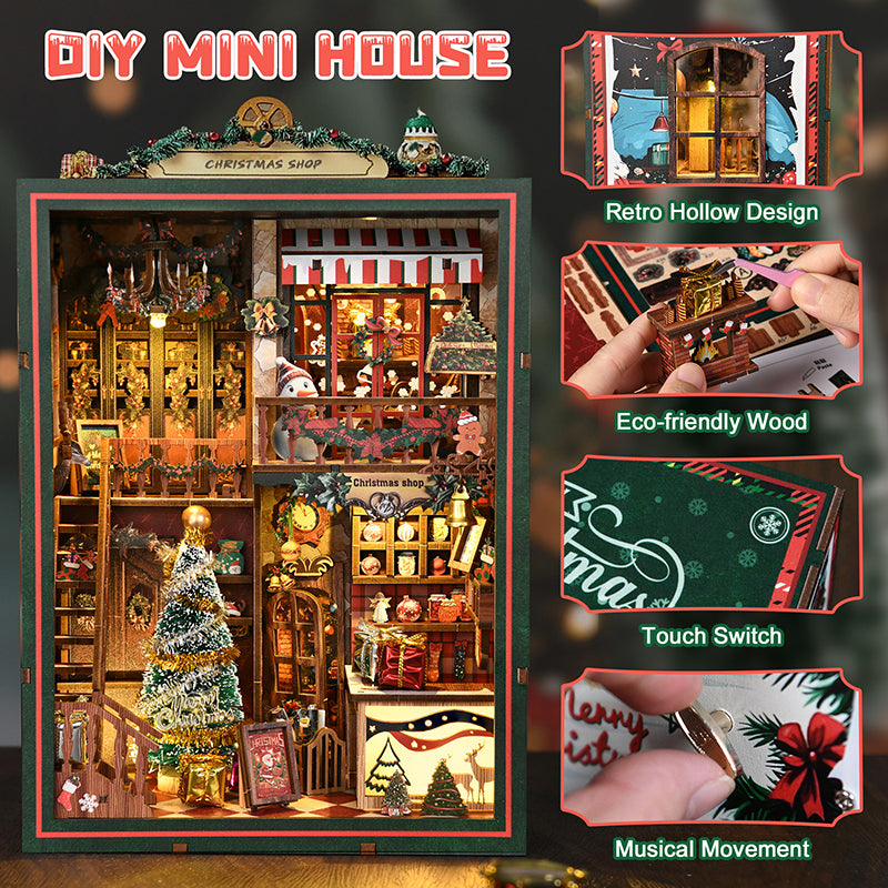 PUZZLESBEST DIY Miniature House | Christmas Shop