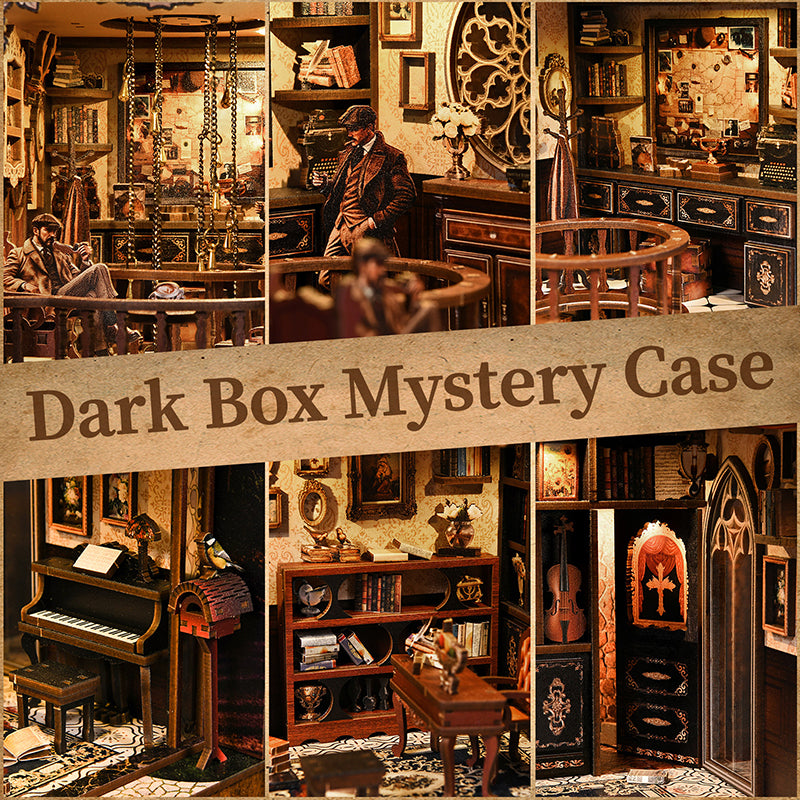 PUZZLESBEST DIY Book Nook | Dark Box Mystery Case