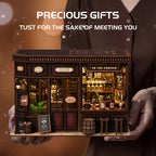 PUZZLESBEST DIY Miniature House | Corner Tavern