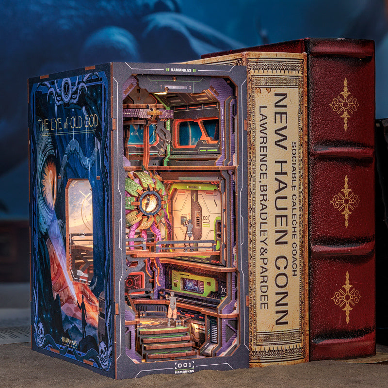 PUZZLESBEST DIY Book Nook Kit | The Eye of Old God