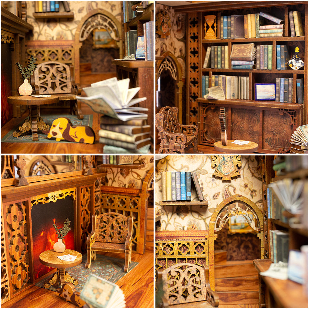 PUZZLESBEST DIY Book Nook Kit (Eternal Bookstore)