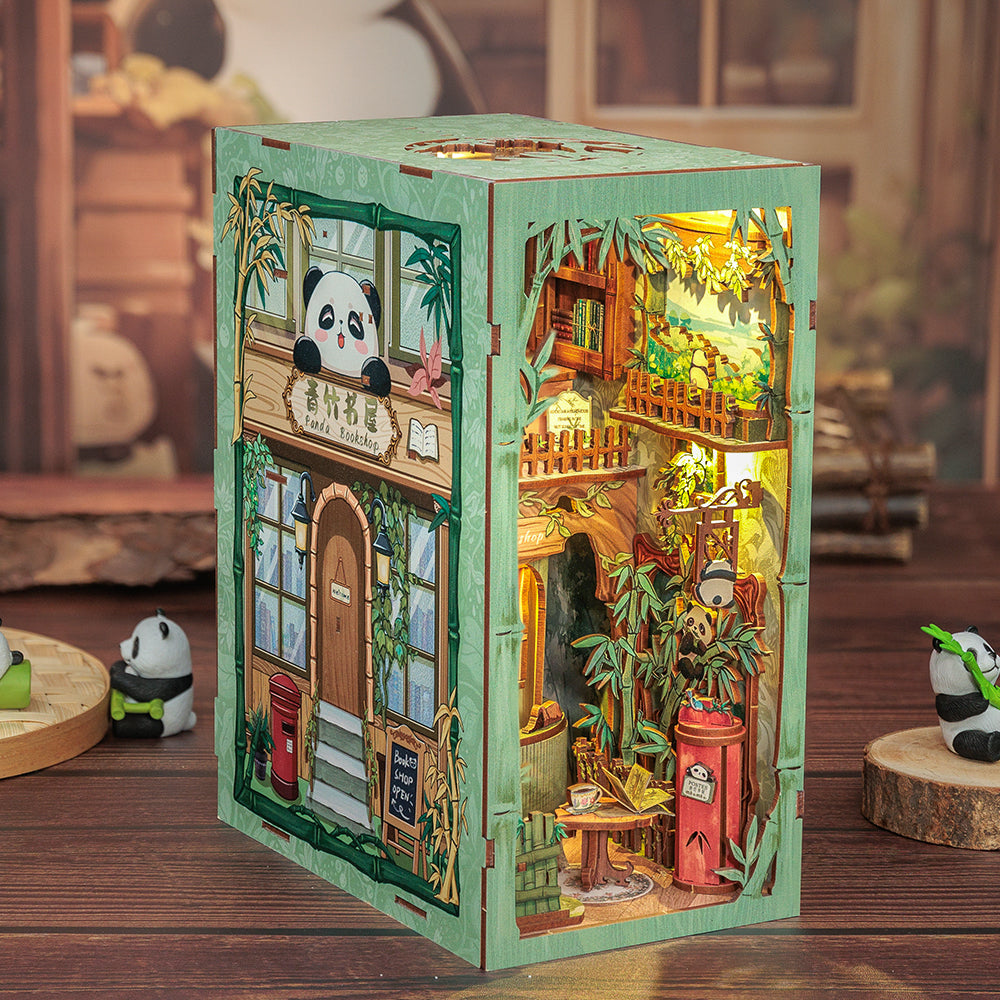 PUZZLESBEST DIY Book Nook Kit (Panda Bookshop)
