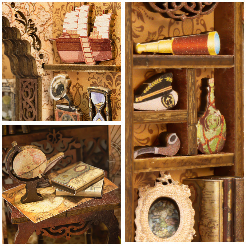 PUZZLESBEST DIY Book Nook Kit (Sailing Memory)