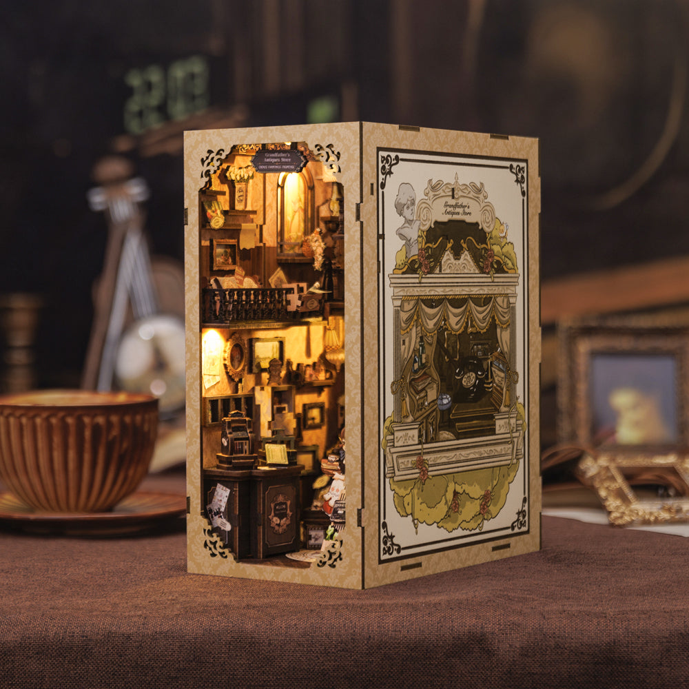 PUZZLESBEST DIY Book Nook Kit（Grandfather's Antique Store）