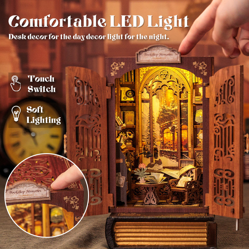 PUZZLESBEST DIY Book Nook Kit（Bookshop Memories）