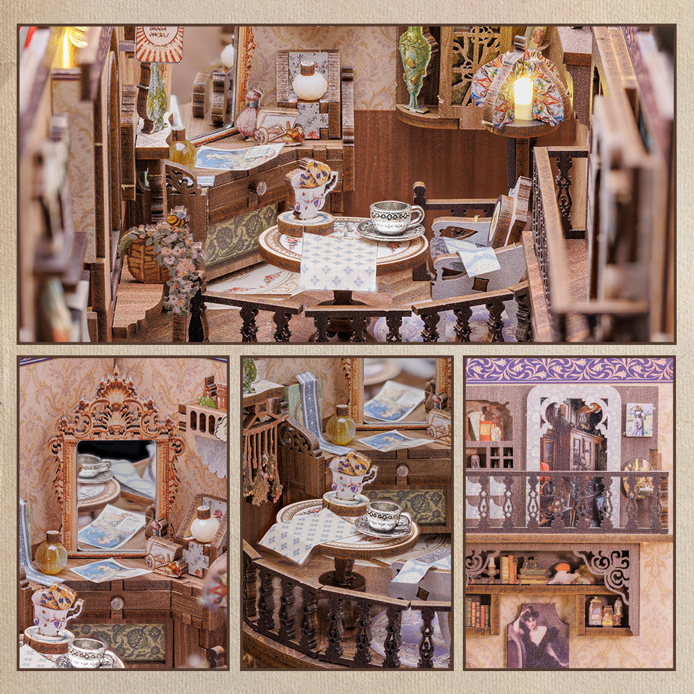 PUZZLESBEST DIY Book Nook Kit（Grandfather's Antique Store）