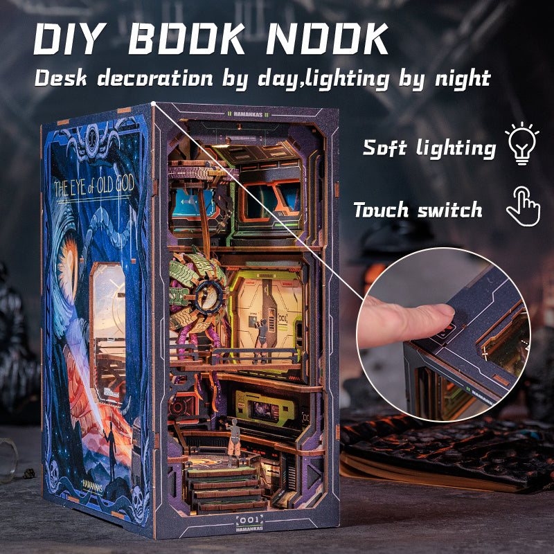 PUZZLESBEST DIY Book Nook Kit | The Eye of Old God