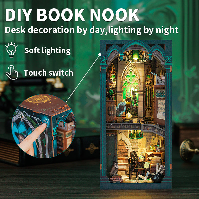 PUZZLESBEST DIY Book Nook Kit | Darkness Common Room