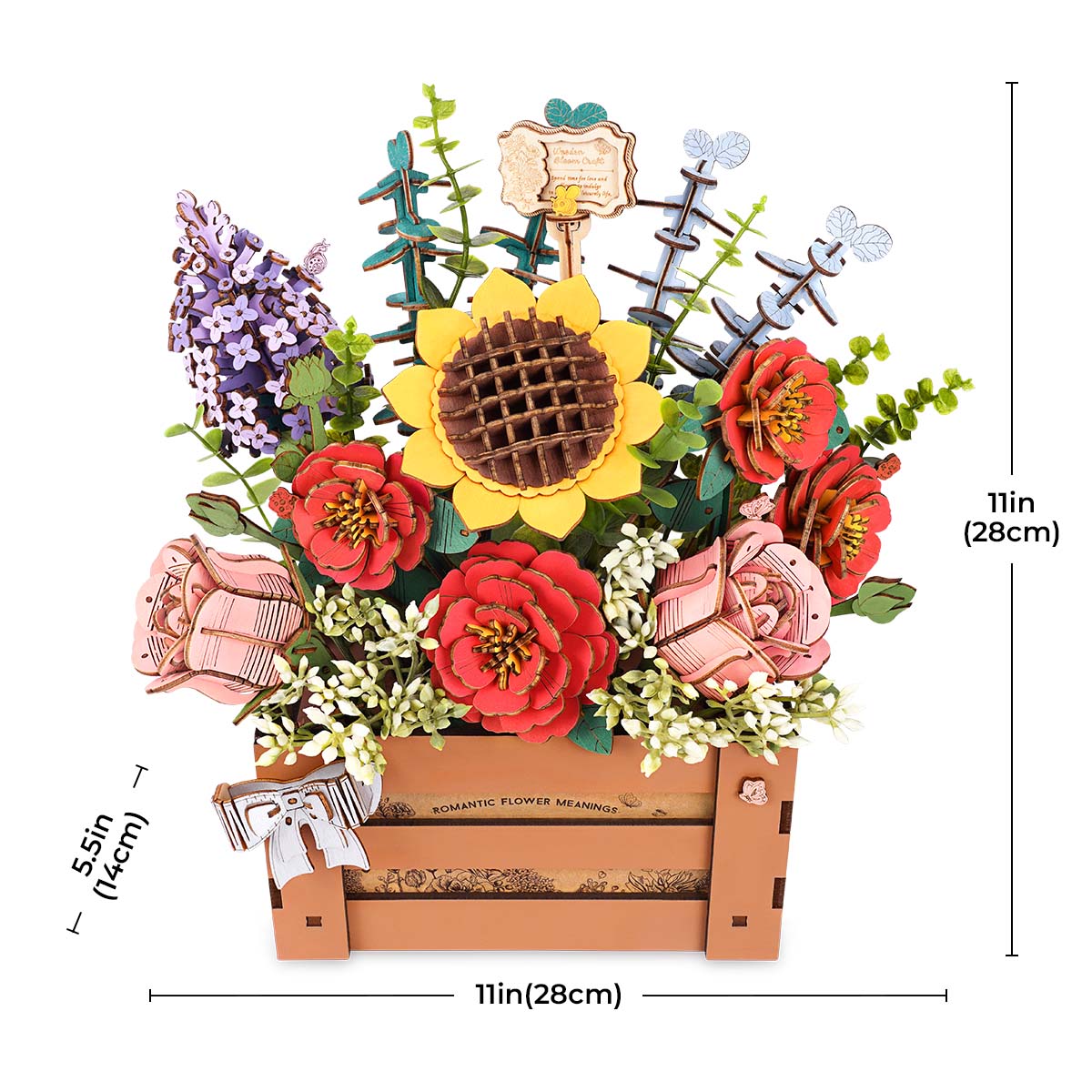 Rowood Wooden Bloom Box DIY 3D Puzzle TW02H