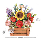 Wooden Bloom Box - Floral Treasure Chest 3D Wooden Puzzle