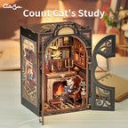 PUZZLESBEST DIY Book Nook | Count Cat's Study