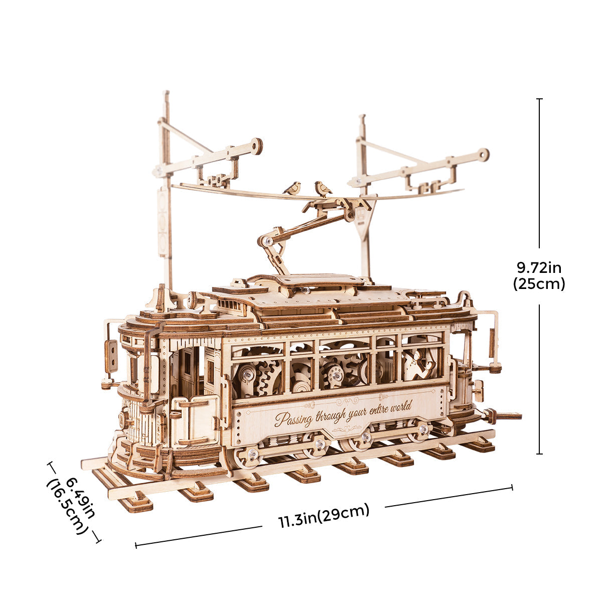 ROKR Classic City Tram 3D Wooden Puzzle LK801