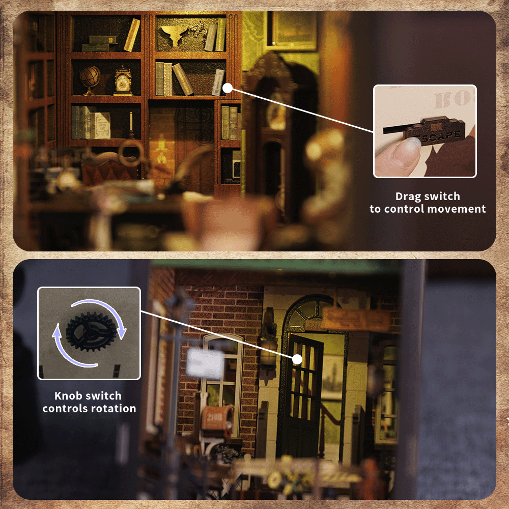 PUZZLESBEST DIY Book Nook Kit（Rose Detective Agency）