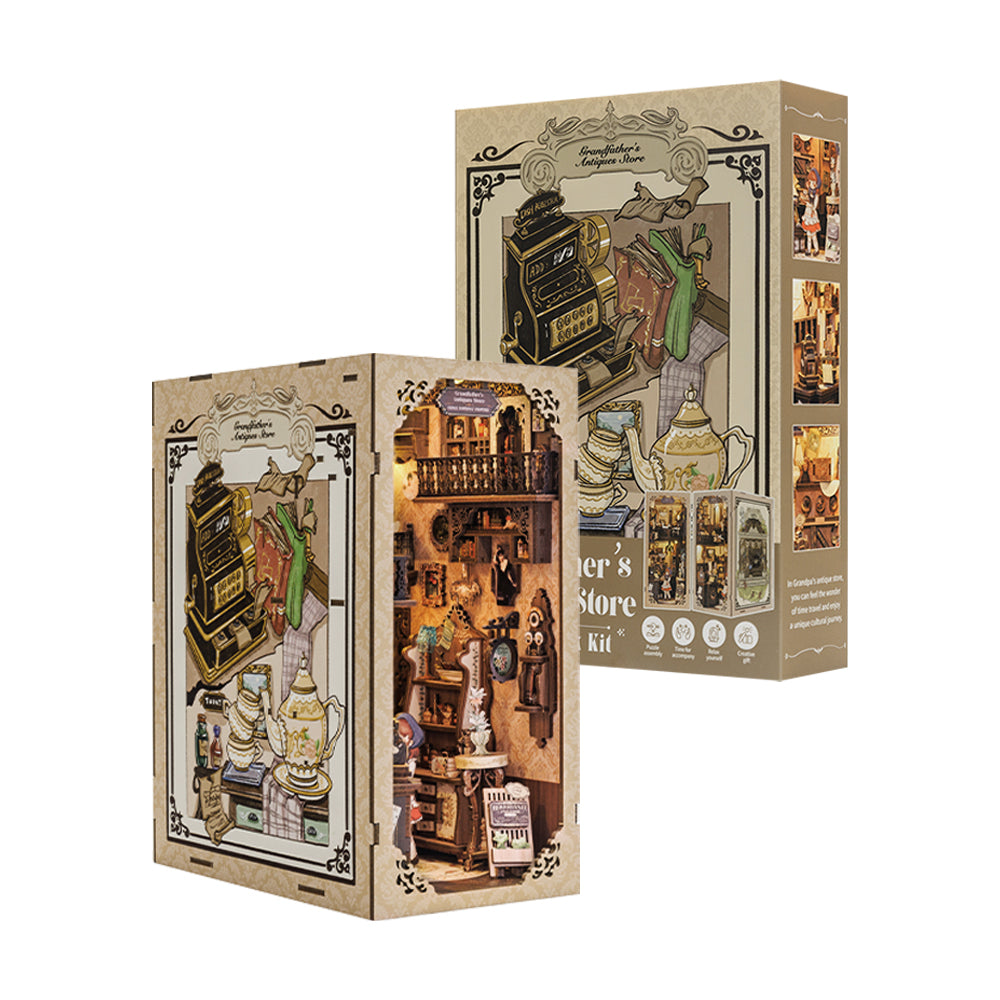 PUZZLESBEST DIY Book Nook Kit（Grandfather's Antique Store）