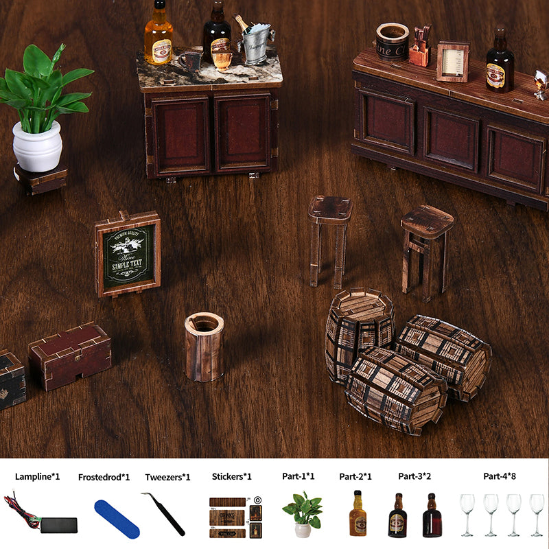 PUZZLESBEST DIY Miniature House | Corner Tavern